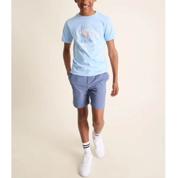 NEW CHUBBIES Boys Soft Blue The Howlin' For The Weekend Pullover T-Shirt XL - Picture 1 of 6